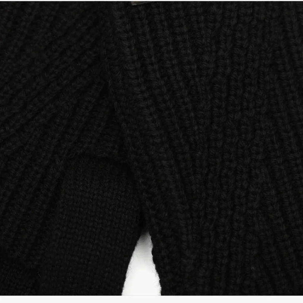 Allsaints Traveling Rib Foldover Gloves black  $59 new